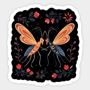 Mosquito Valentine Day Sticker